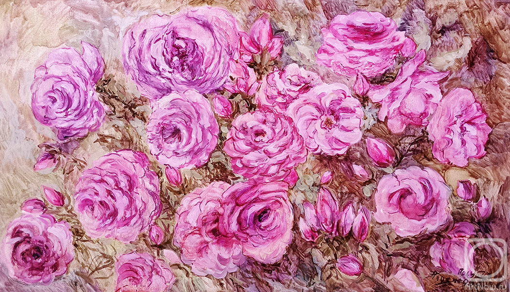 Golubtsova Nadezhda. Hundred-petal roses