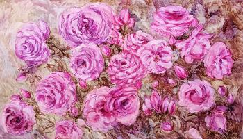 Hundred-petal roses (Roses Painting). Golubtsova Nadezhda