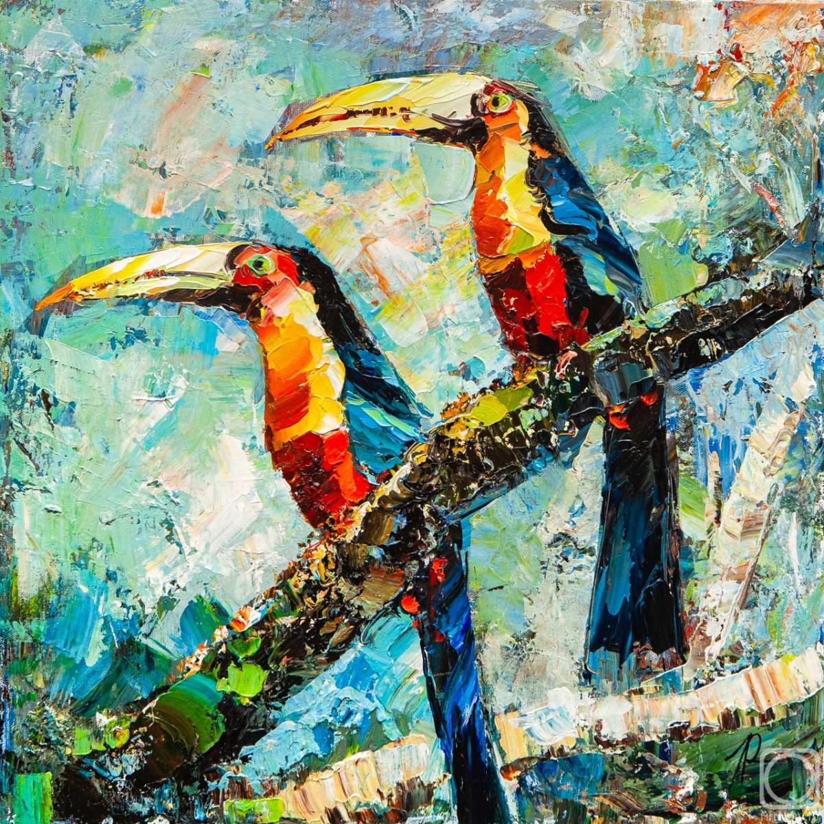 Rodries Jose. Two toucans in the rainforest
