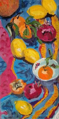 Sketch for painting No. 2 (Pomegranates In Painting). Baltrushevich Elena