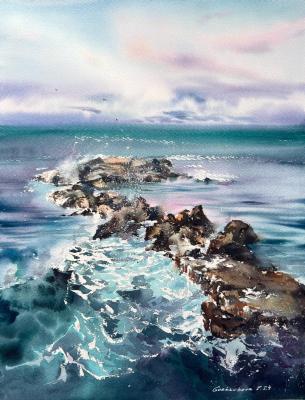 Waves and rocks #19 ( ). Gorbacheva Evgeniya