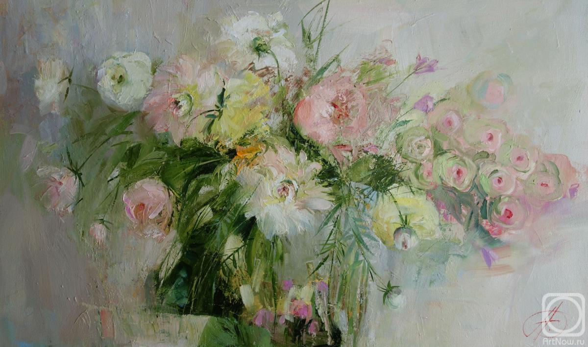 Anisimova Galina. Three Bouquets. Series "I Love Flowers"