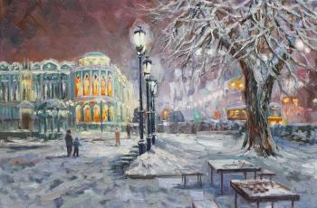 Evening city. Ekaterinburg (Artist Ekaterina Tyutina-Zaykova). Tyutina-Zaykova Ekaterina