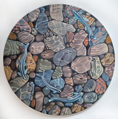 Pebbles and fish (). Belova Asya