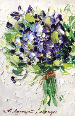 Bouquet of violets. Shubert Anna