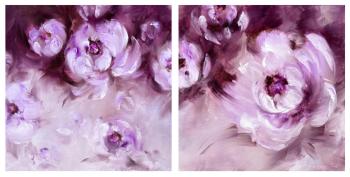 Powder touch (Luxurious Floral Diptych). Skromova Marina