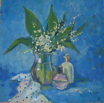 Daisies (Lily Of The Valley In Oil). Sanina Elena
