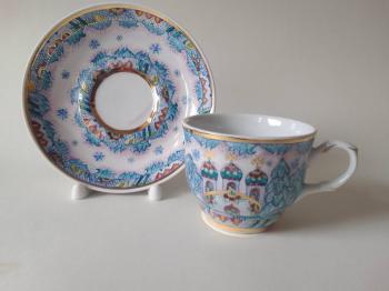 Cup and saucer "Frost"