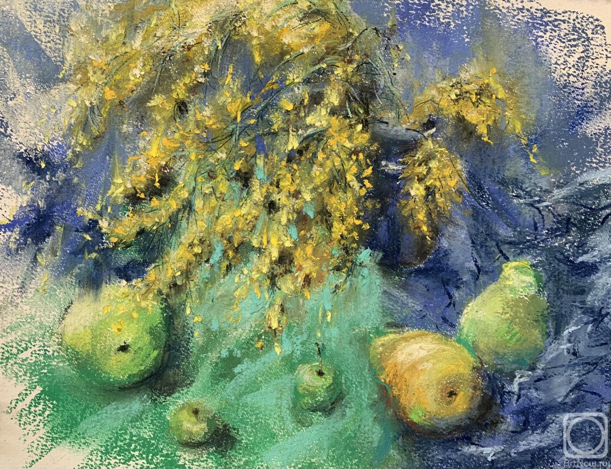 Golovach Svetlana. Mimosa and pears