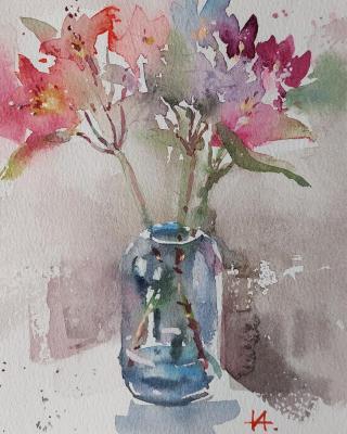 Flowers (Watercolor In Interior). Anikina Irina