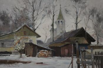 It's Spring (Painting Rural Landscape). Lyubimov Sergei