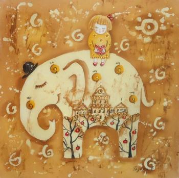 Tale for an Elephant (Painting In The Nursery). Razina Elena