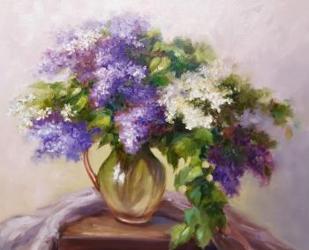 Lilac in a vase (A Bouquet In A Glass Vase). Prokofeva Irina