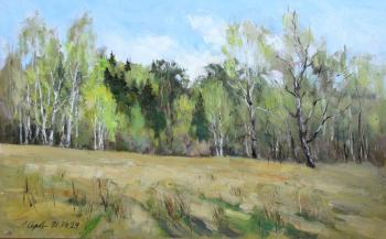 The forest has turned green (Painting Landscape Oil). Serebrennikova Larisa