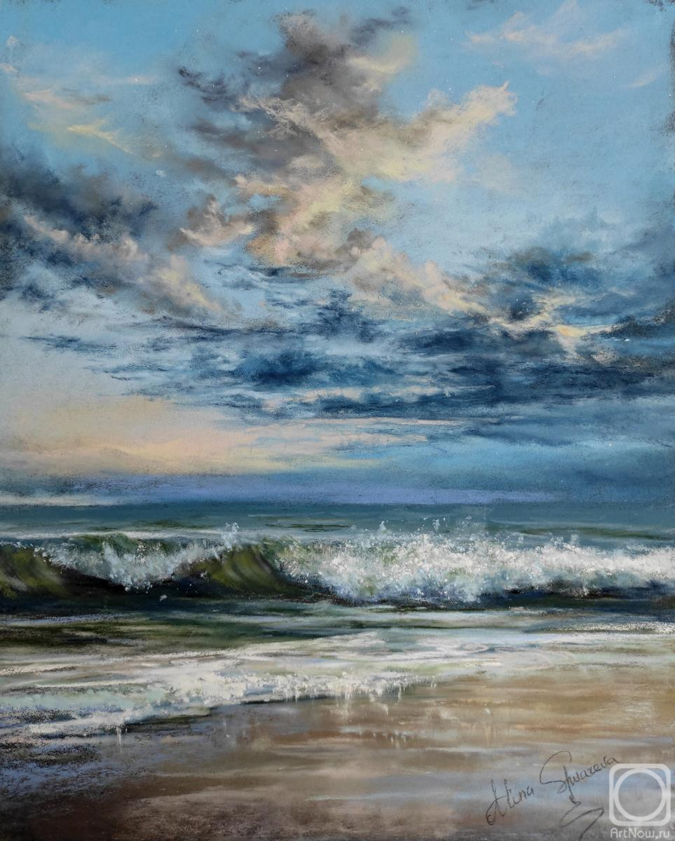 Shvaryova Alina. Evening on the shore