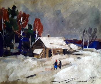 At the end of winter (House In The Forest). Knecht Aleksander