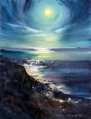 In the moonlight #12 (The Sea At Night). Gorbacheva Evgeniya
