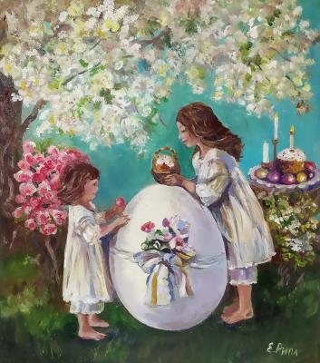 Easter idyll (Painting Cake). Ripa Elena