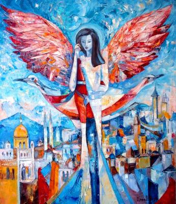 The path of an angel. West East (The Symbolism). Ostraya Elena