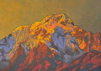 Mountain sunrise (Sunrise Mountain Art). Pavlova Darya