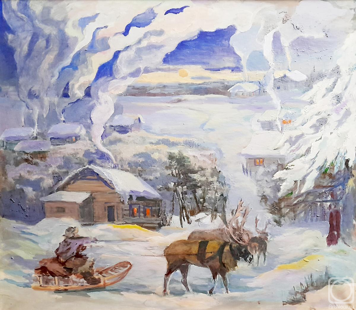 Kravchenko Tamara. In the cold of winter