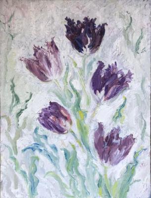 Tulips with carved petals (option). Sechko Xenia