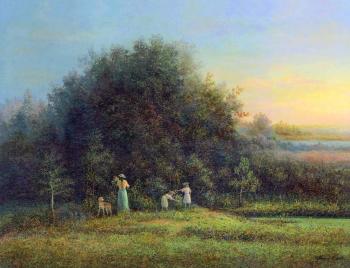 Summer evening (Evening Meadow). Panin Sergey