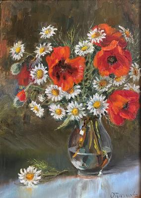 Untitled (Oil Painting With Wild Flowers). Tikunova Olga