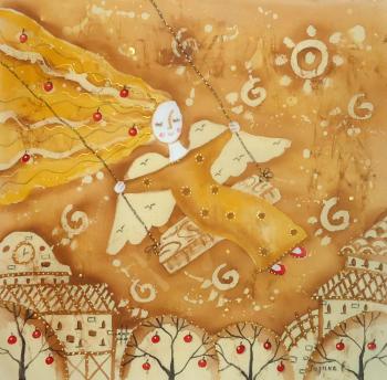 Lightness of Being (Painting On A Silk). Razina Elena