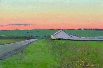Sunset on the farm (Red Green). Kozhin Simon