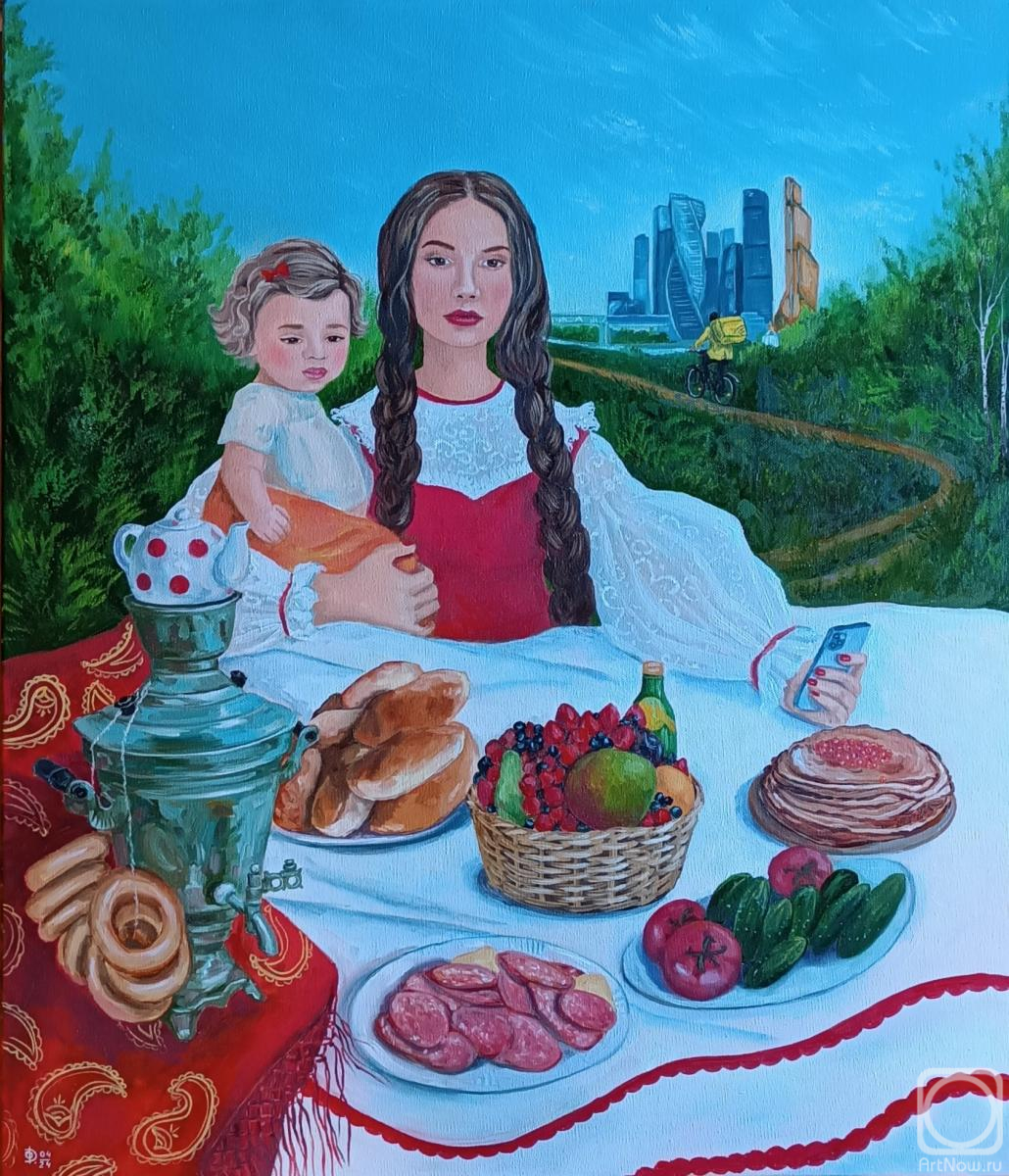 Dmitrieva Olga. Tablecloth-self-made