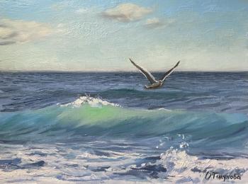 Seagull (Sea Landscape Oil Painting). Tikunova Olga