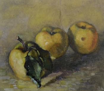Still life with apples