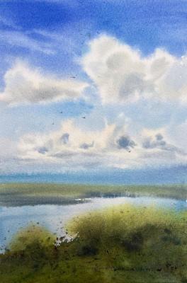 Clouds over the river #7 (A Present). Gorbacheva Evgeniya