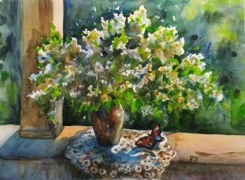 Bouquet of jasmine (Summer Veranda). Ripa Elena