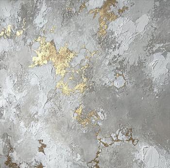 Gray Abstraction with Gold (Gray Painting With Gold). Skromova Marina