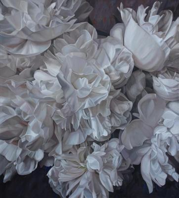    (Painting With Peonies).  