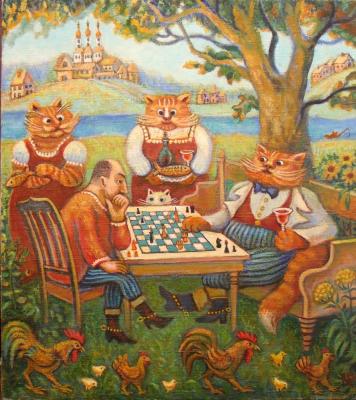 Playing chess (). Eremenko-Ugolnikova Elena