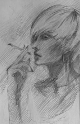 The cigarette. Korolev Leonid