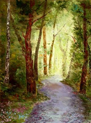 Path in the Forest (Oil). Volosov Vladmir