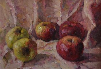 Still life with red apples. Sobolev Viktor