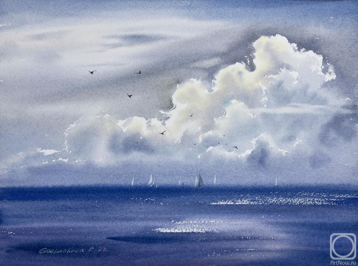 Gorbacheva Evgeniya. Cloud over sea