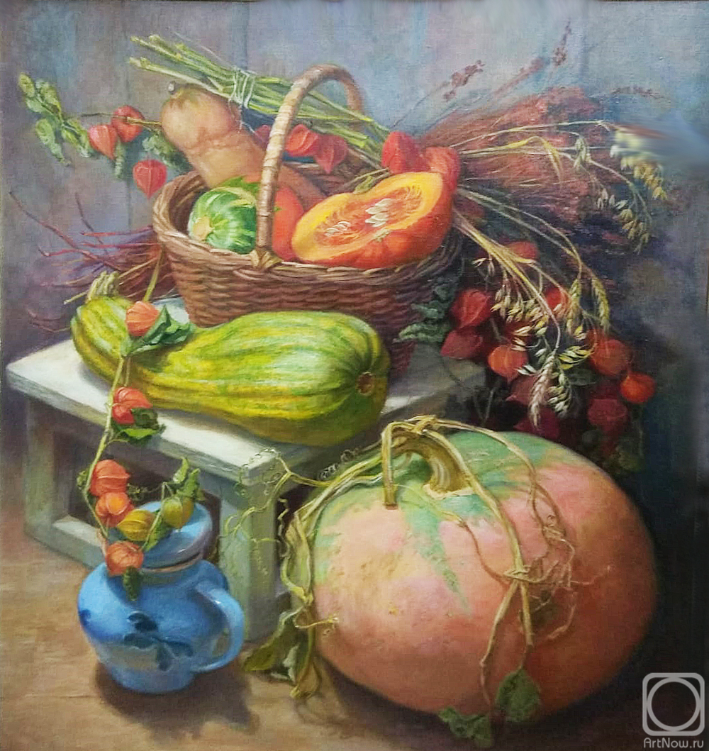 Shumakova Elena. Pumpkin and zucchini