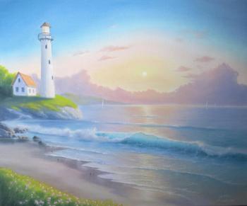 Hope (Sunset Oil Painting). Samusheva Anastasiya