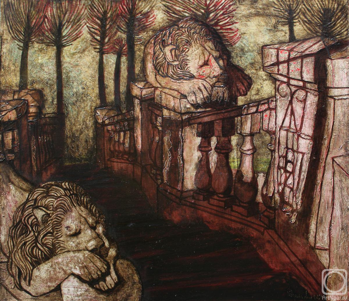 Fedorova Anna. Sleeping lions in the park