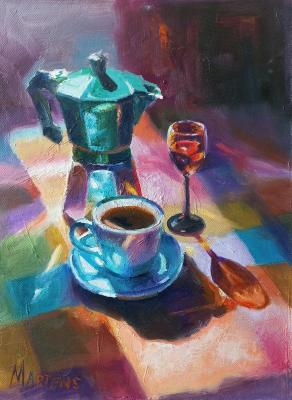 Coffee with liqueur (Still Life Coffee). Martens Helen