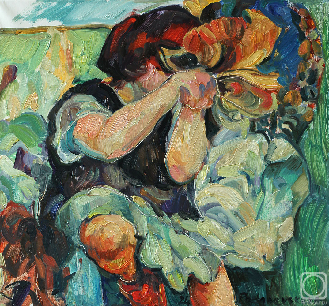 Podgaevskaya Marina. Girl with a flower #2
