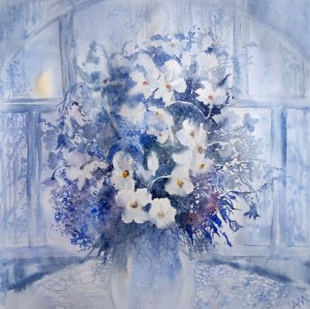 Bouquet (Bouquet In A White Vase). Maliavina Alla