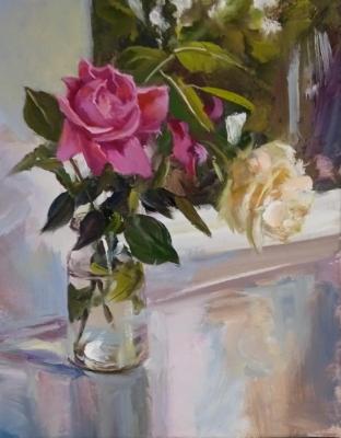 Roses in a jar (Bouquet Of Garden Flowers). Korolev Andrey