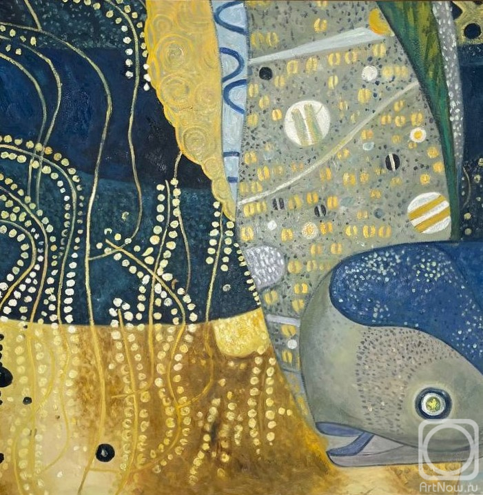 Vlodarchik Andjei. Free copy of Gustav Klimts painting Water Snakes I